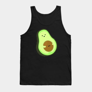 Cute Avocado Mommy with Baby Seed Tank Top